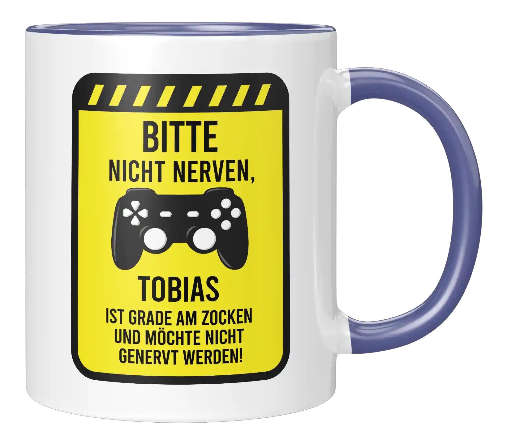 Tasse - Bitte nicht Nerven, ich bin grade am Zocken - Personalisiert - MANN