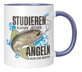Tasse - Studieren kann jeder Angeln nur die Besten