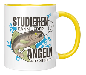 Tasse - Studieren kann jeder Angeln nur die Besten