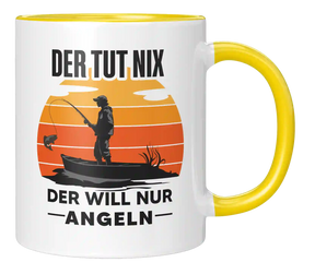 Tasse - Der will nur Angeln