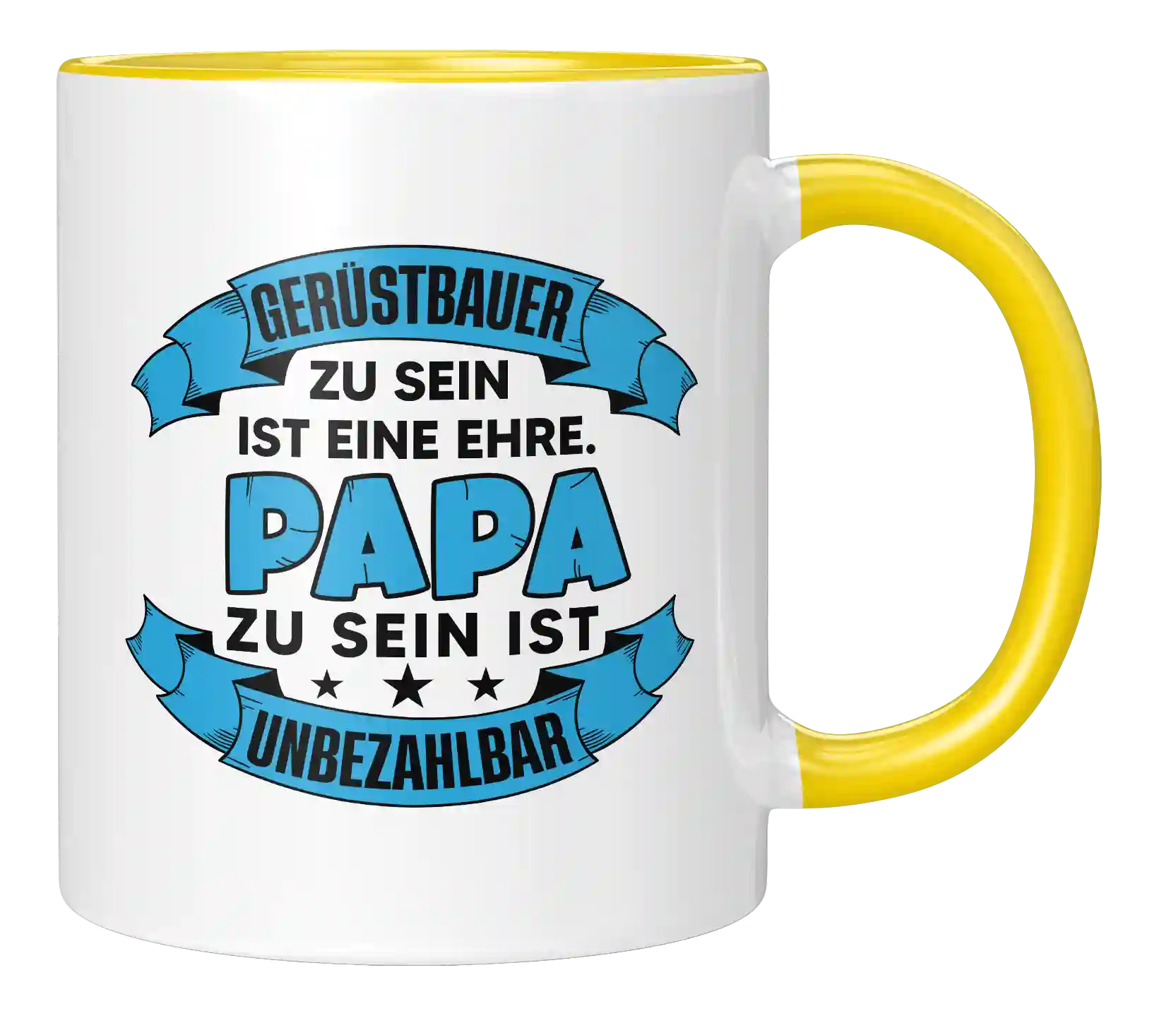 Tasse - Gerüstbauer zu sein ist eine Ehre. Papa zu sein ist Unbezahlbar.