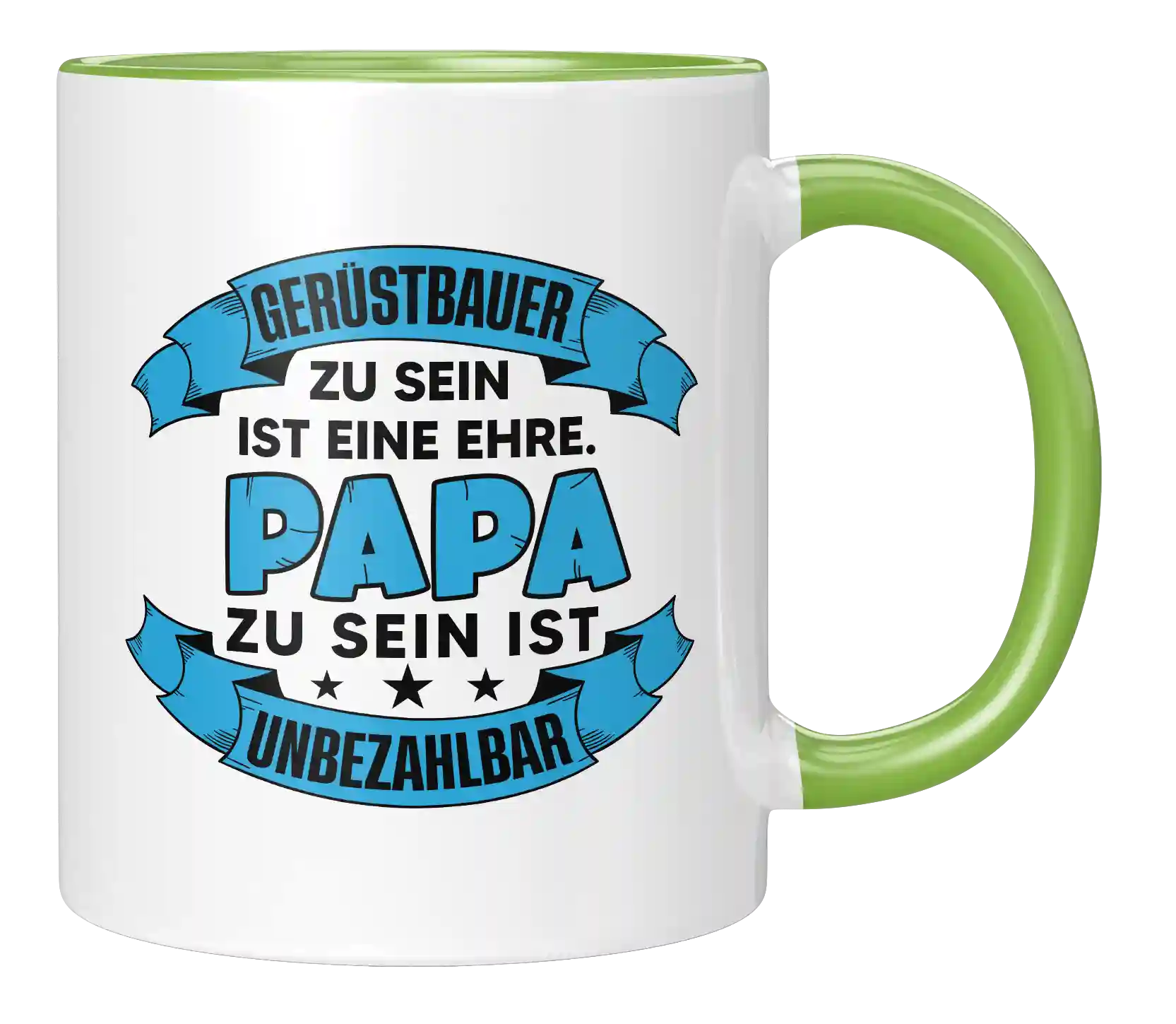 Tasse - Gerüstbauer zu sein ist eine Ehre. Papa zu sein ist Unbezahlbar.