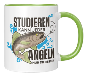 Tasse - Studieren kann jeder Angeln nur die Besten