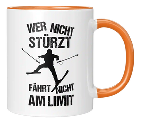 Tasse - Wer nicht stürzt, fährt nicht am Limit