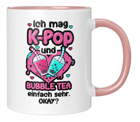 Tasse - Ich mag KPop und Bubble Tea einfach sehr