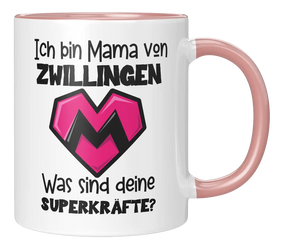 Tasse - Ich bin Mama von Zwillingen. Was sind deine Superkräfte?