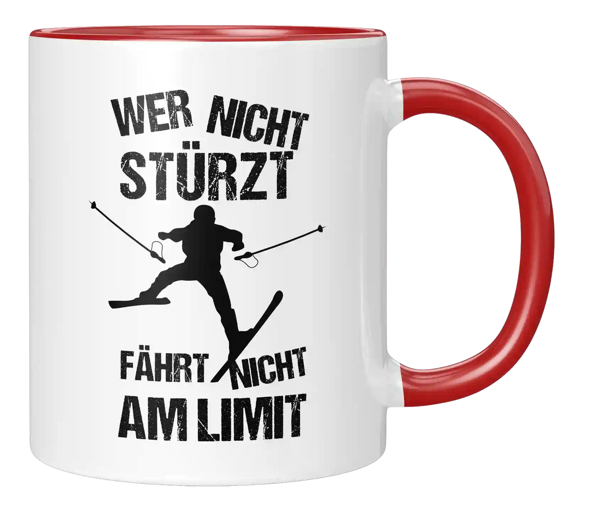 Tasse - Wer nicht stürzt, fährt nicht am Limit