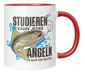 Tasse - Studieren kann jeder Angeln nur die Besten