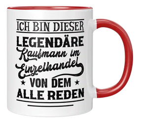Tasse - Ich bin dieser legendäre Kaufmann im Einzelhandel, von dem alle reden!