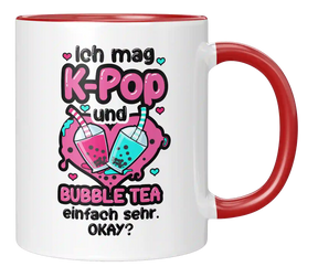 Tasse - Ich mag KPop und Bubble Tea einfach sehr