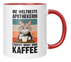 Tasse - Die Weltbeste Apothekerin startet nicht ohne Kaffee