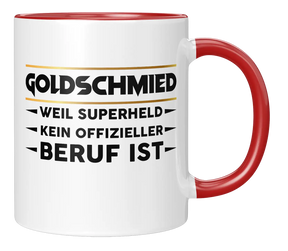Tasse - Goldschmied weil Superheld kein offizieller Beruf ist