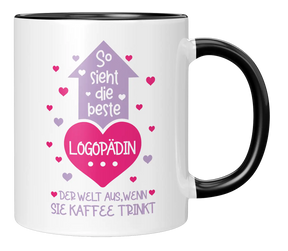 So sieht die beste Logopädin der Welt aus, wenn sie Kaffee trinkt