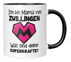 Tasse - Ich bin Mama von Zwillingen. Was sind deine Superkräfte?