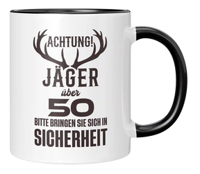 Tasse - Achtung Jäger über 50