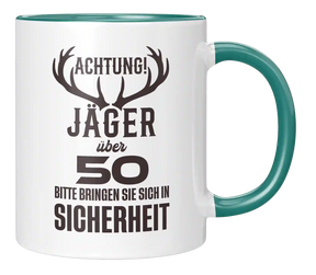 Tasse - Achtung Jäger über 50
