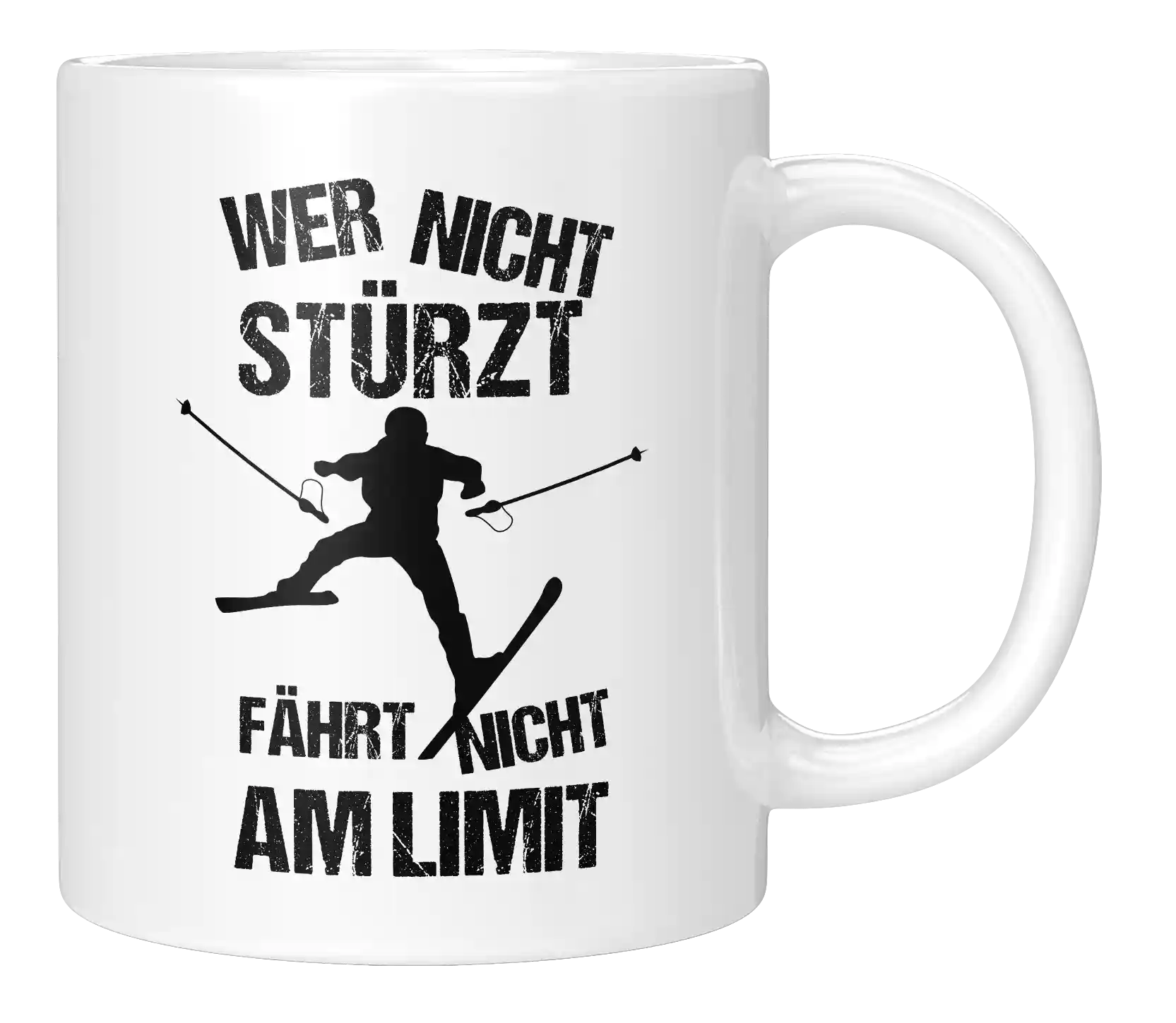 Tasse - Wer nicht stürzt, fährt nicht am Limit
