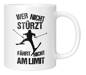 Tasse - Wer nicht stürzt, fährt nicht am Limit