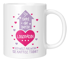 So sieht die beste Logopädin der Welt aus, wenn sie Kaffee trinkt