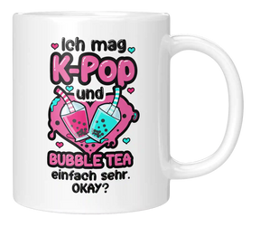 Tasse - Ich mag KPop und Bubble Tea einfach sehr