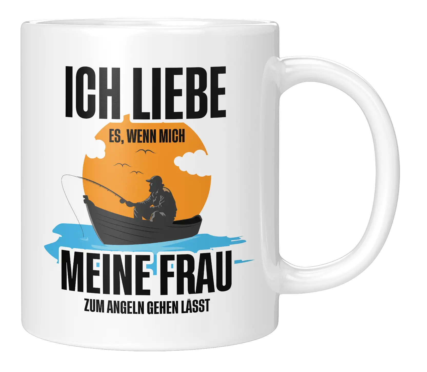 Tasse - Ich liebe es, Angeln