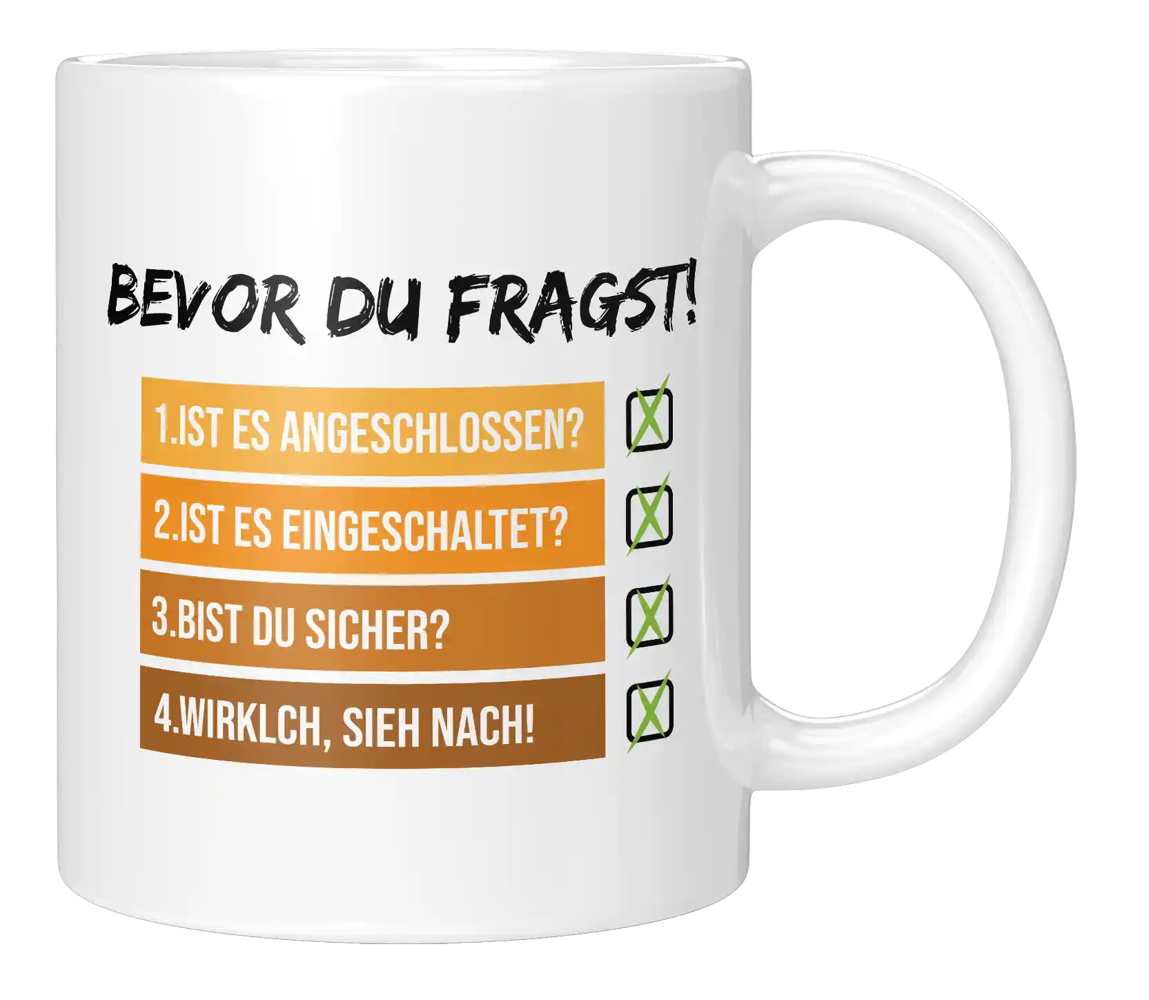 Tasse - Bevor du fragst