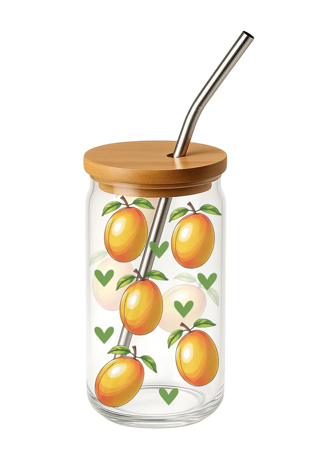 Glas mit Deckel - Mango