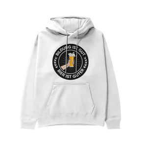 Hoodie - Abschluss - Bildung ist gut, Bier ist guter!