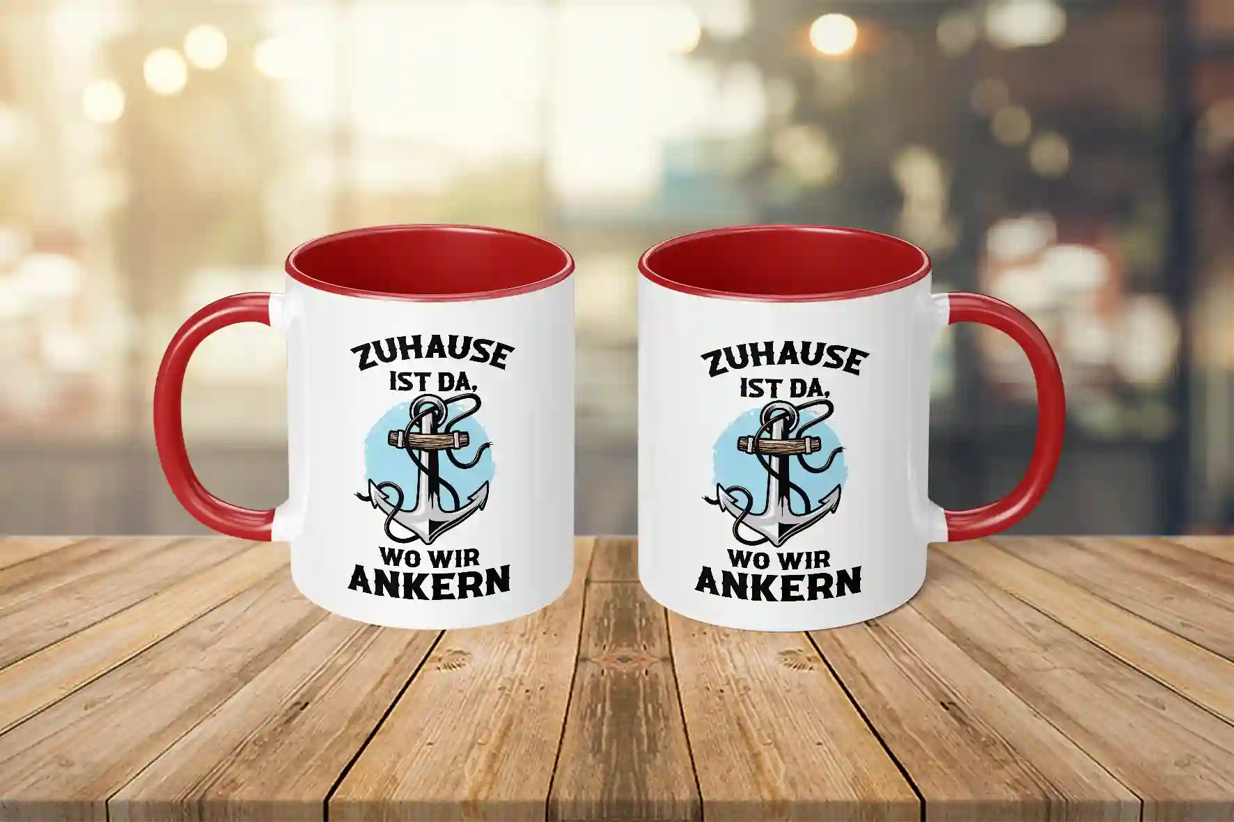 Tasse - Zuhause ist da, wo wir ankern