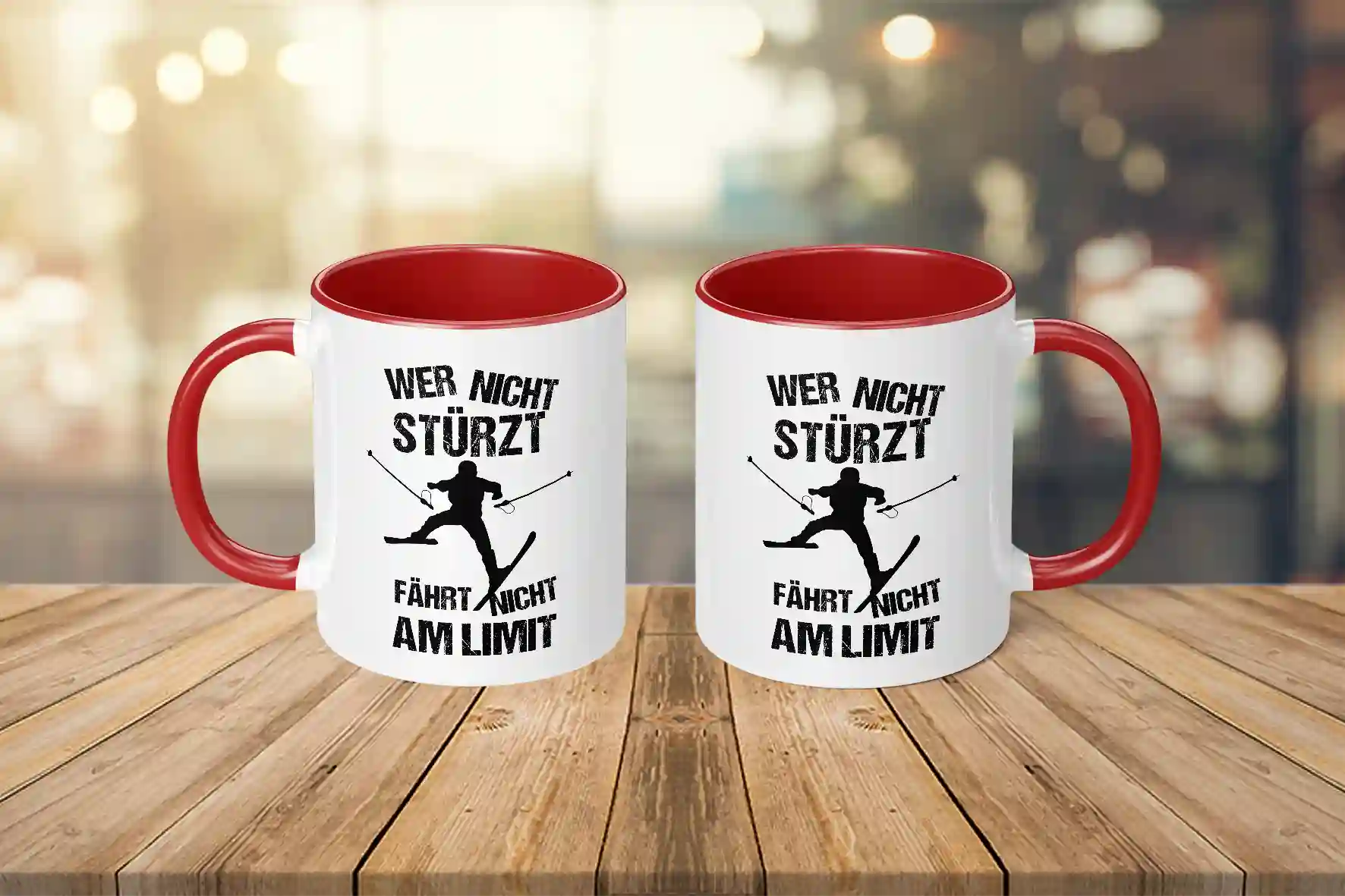 Tasse - Wer nicht stürzt, fährt nicht am Limit