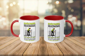 Tasse - Gerüstbauer. Diese Narben sind echt verdient mit Schweiss und Blut. Mein Beruf ist einer von Ehre und Stolz Nur noch wenige können was ich kann.