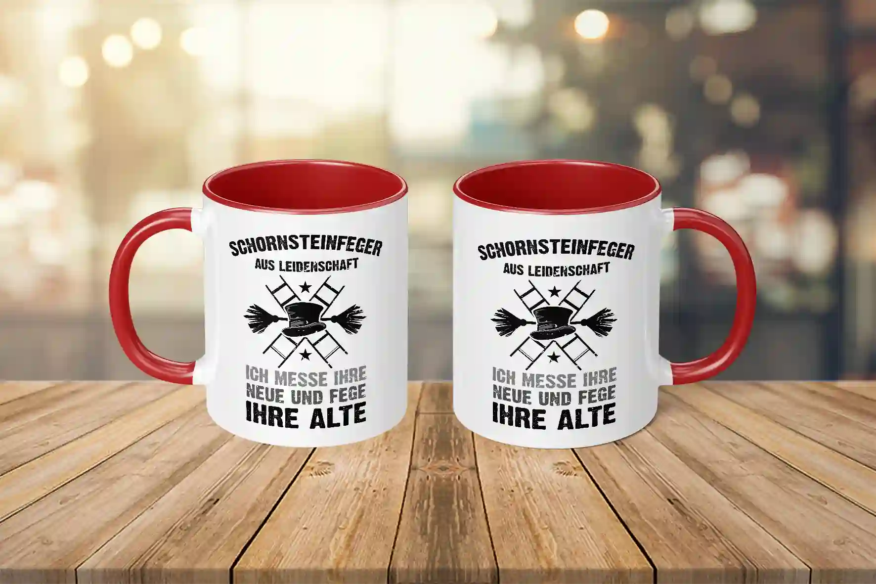 Tasse - Schornsteinfeger aus Leidenschaft. Ich messe ihre Neue und Fege ihre Alte