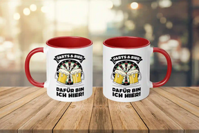 Tasse - Darts und Bier darum bin ich hier
