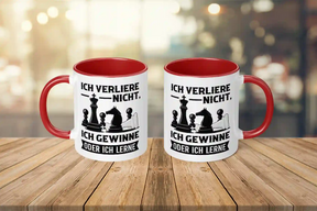 Tasse - Ich verliere nicht, ich gewinne oder ich lerne - Schach