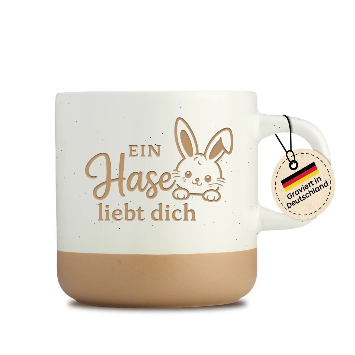 Steingut - Ein Hase liebt dich