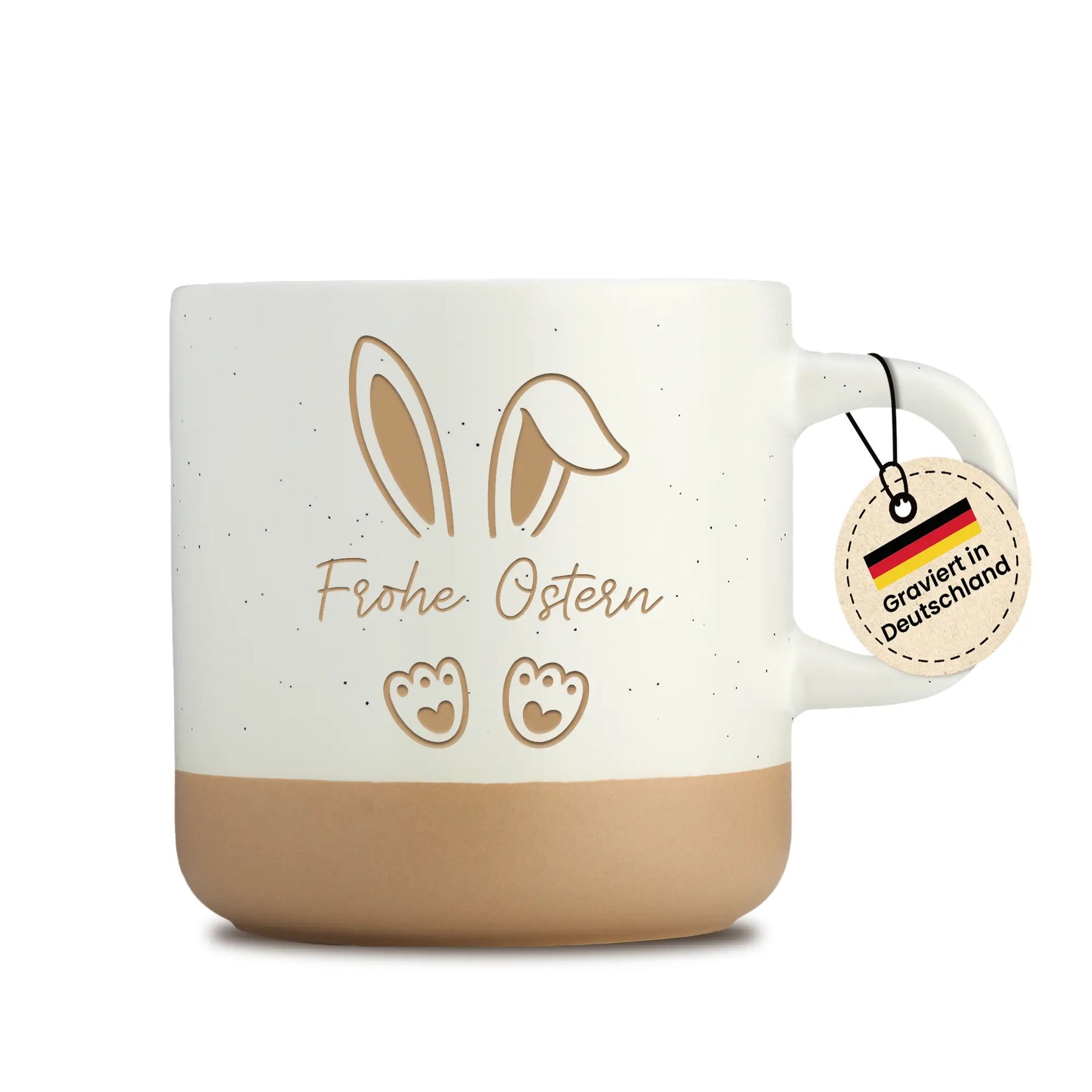 Steingut - Frohe Ostern mit Ohren