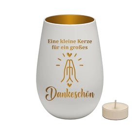 Windlicht - Eine kleine Kerze für ein großes Dankeschön