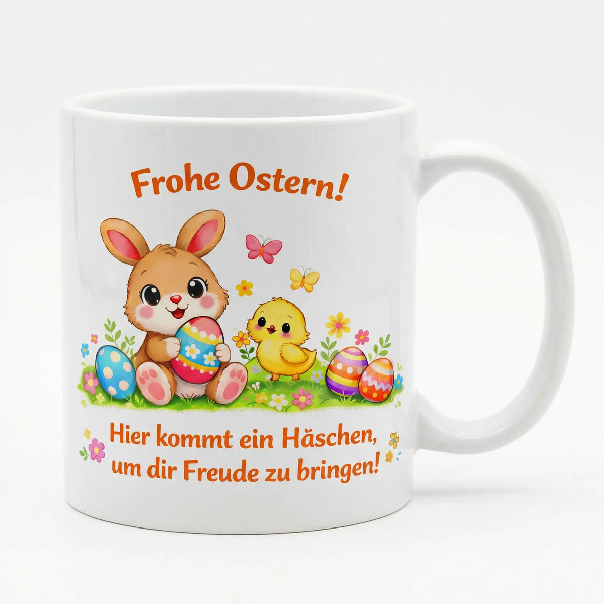 Tasse - Frohe Ostern! Hier kommt dein Häschen