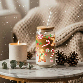 Glas mit Deckel - Lebkuchen mit Lutscher