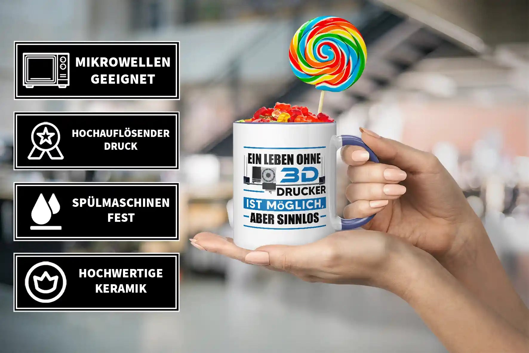 Tasse - Ein Leben ohne 3D Drucker ist möglich, aber sinnlos