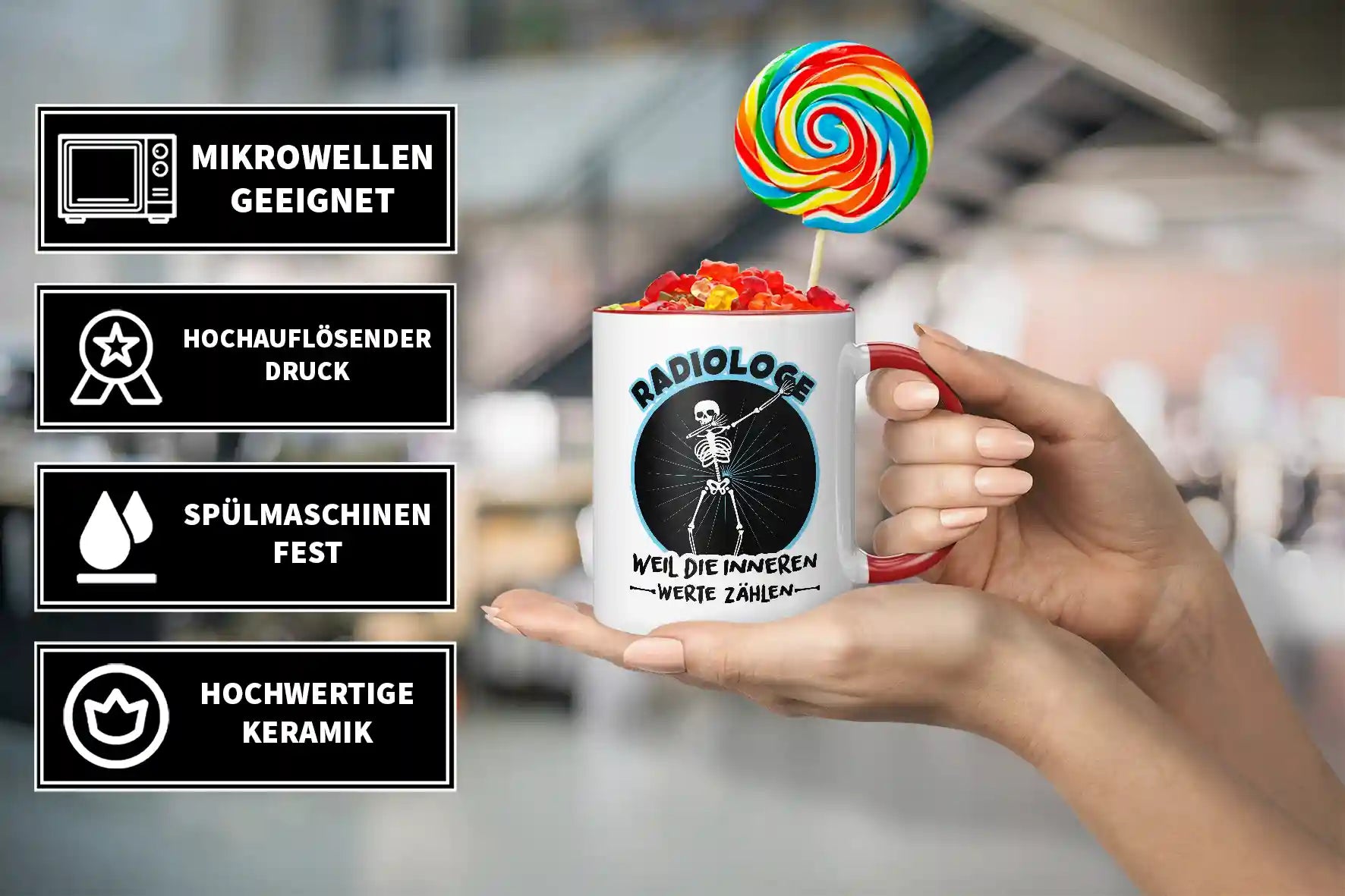 Tasse - Radiologe weil die inneren Werte zählen