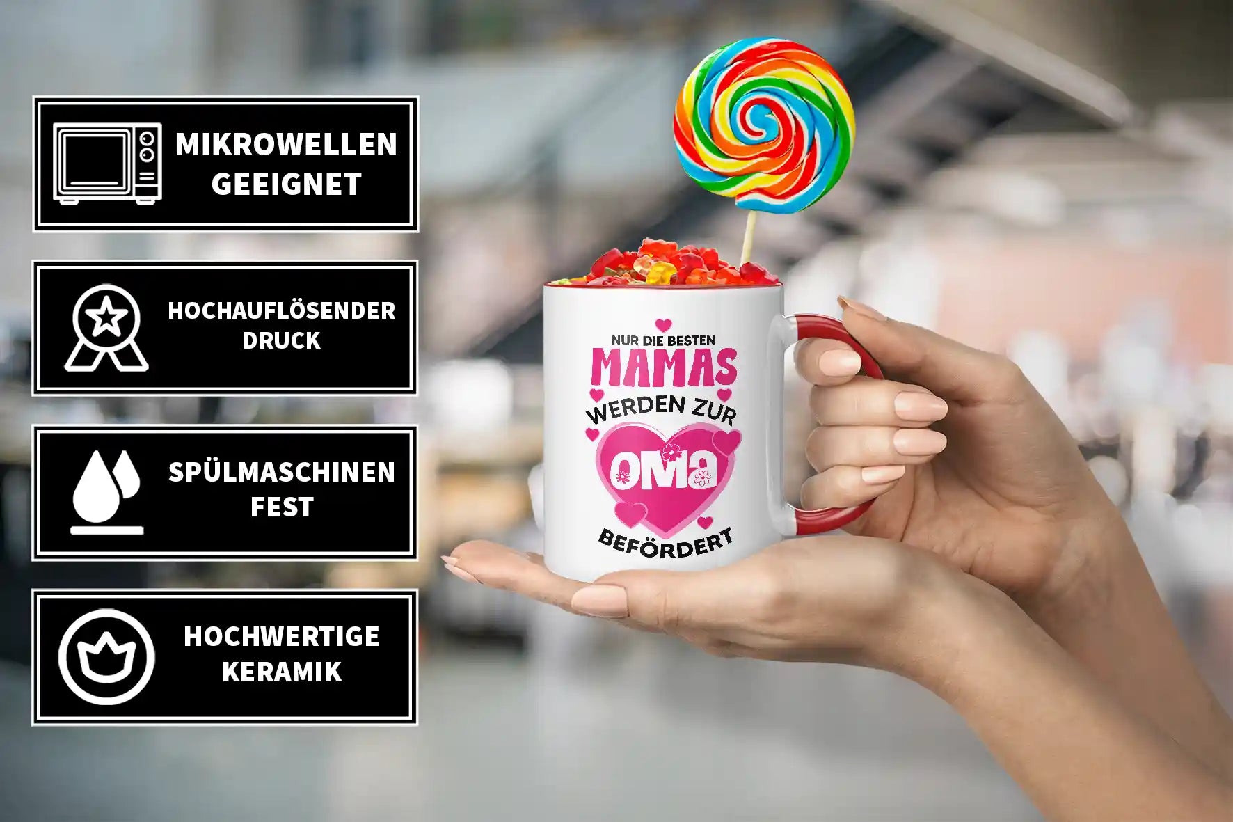 Tasse - Nur die besten Mamas werden zur Oma befördert
