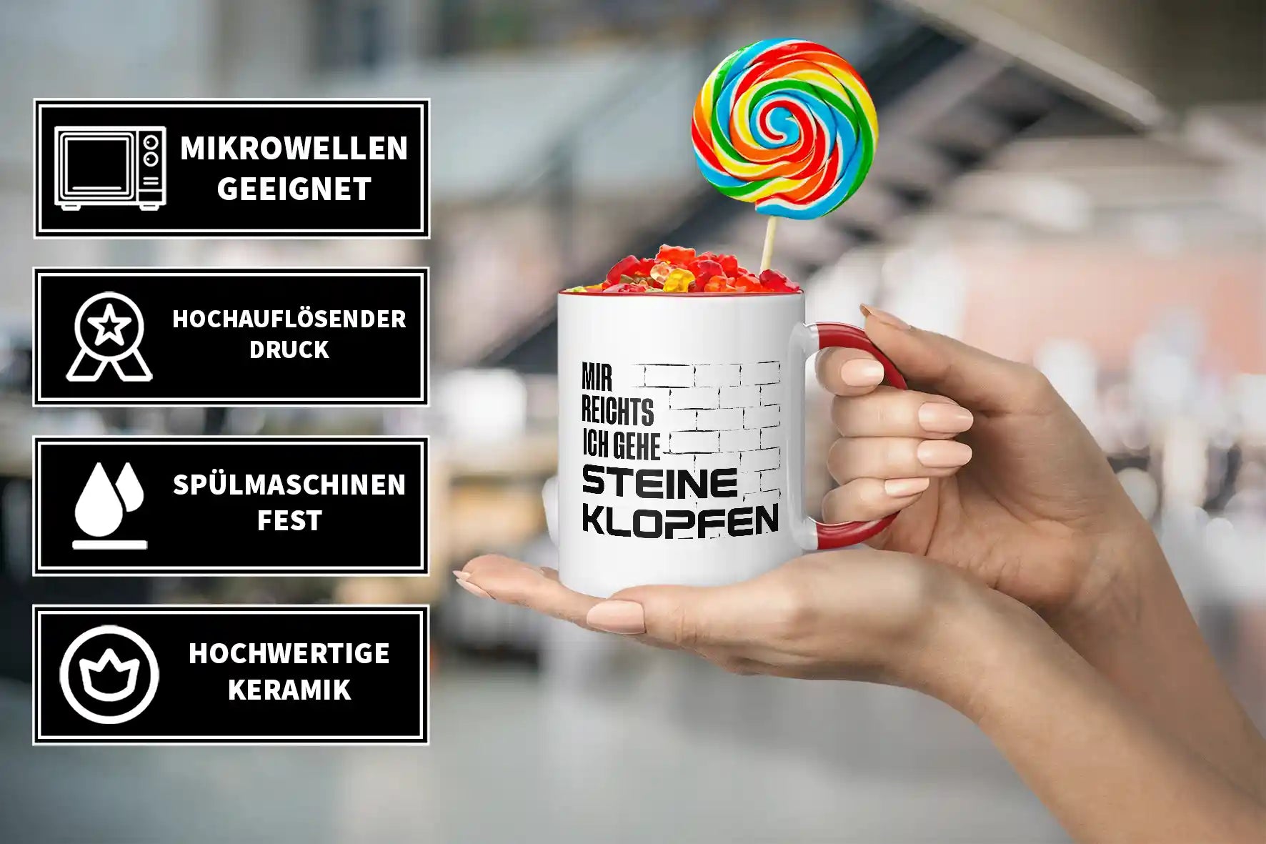 Tasse - Mir reichts ich gehe steine klopfen