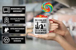 Tasse - Ich verliere nicht, ich gewinne oder ich lerne - Schach