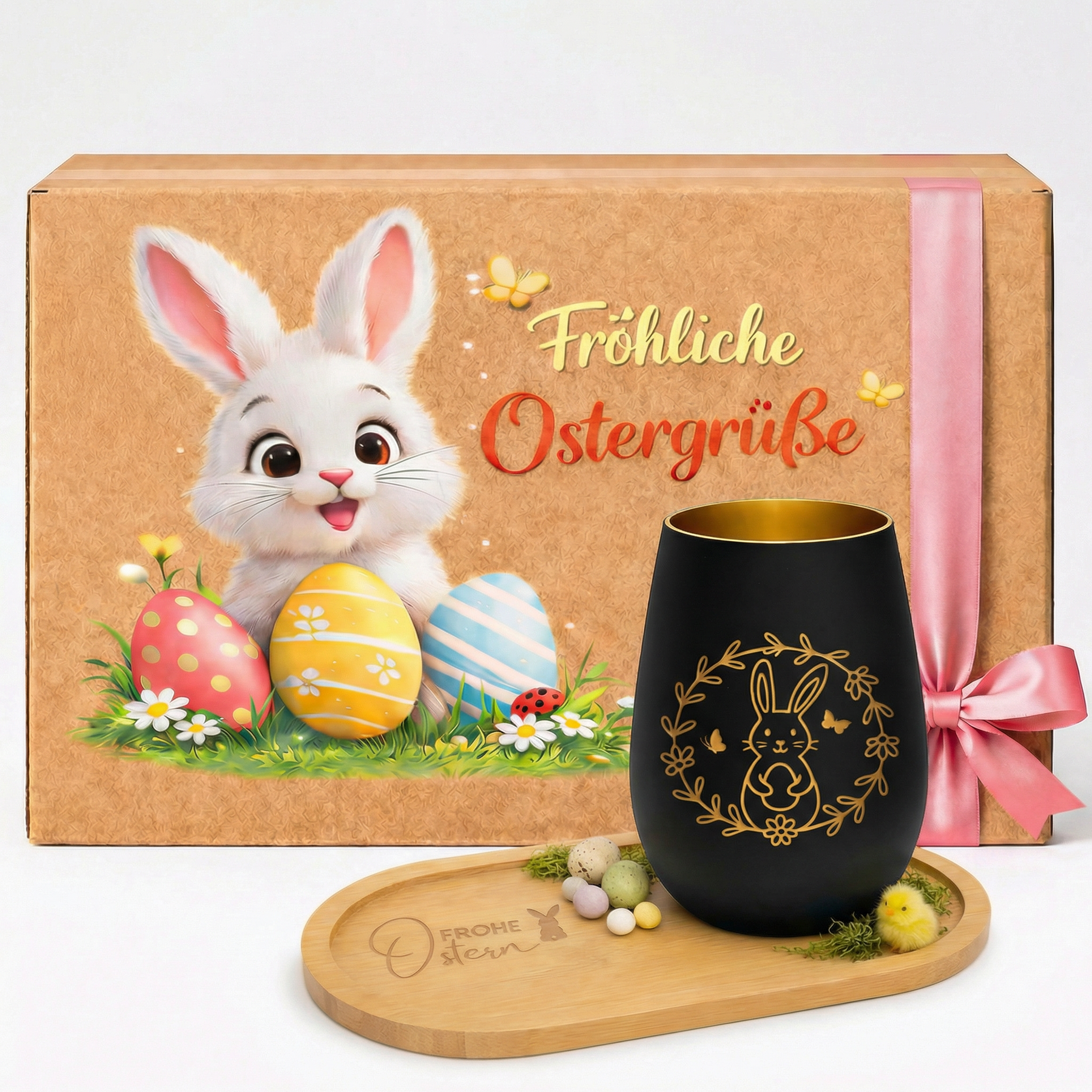Oster Bundle  - Windlicht mit Tablett und Gratis Geschenkverpackung - WT1