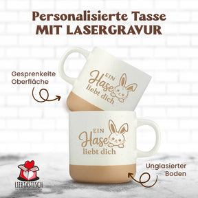Steingut - Ein Hase liebt dich