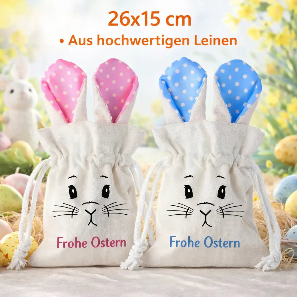 Oster Bundle  - Osterbeutel mit Tassen und Gratis Geschenkverpackung - OB 1 - Blau