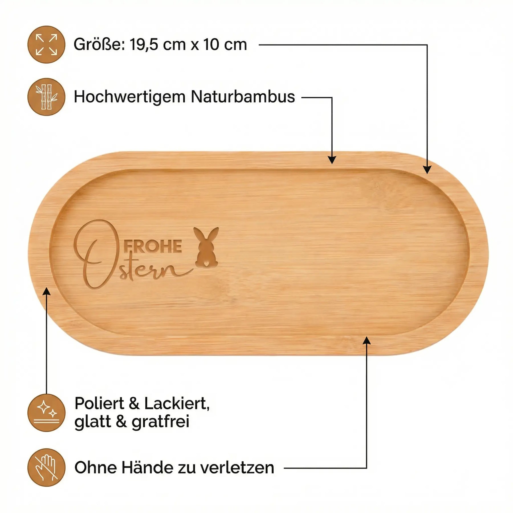 Oster Bundle  - Windlicht mit Tablett und Gratis Geschenkverpackung - WT2