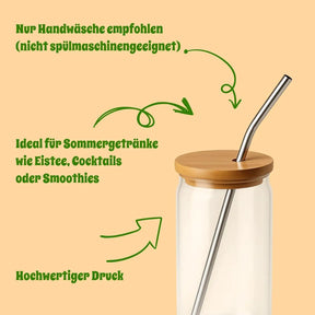 Glas mit Deckel - Herz