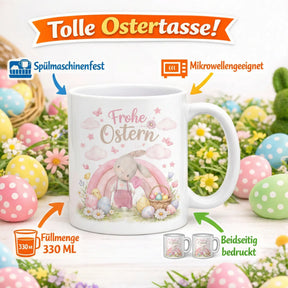 Tasse - Frohe Ostern mit Hase Rosa